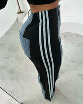 3 Stripes Denim Stretchy Jeans